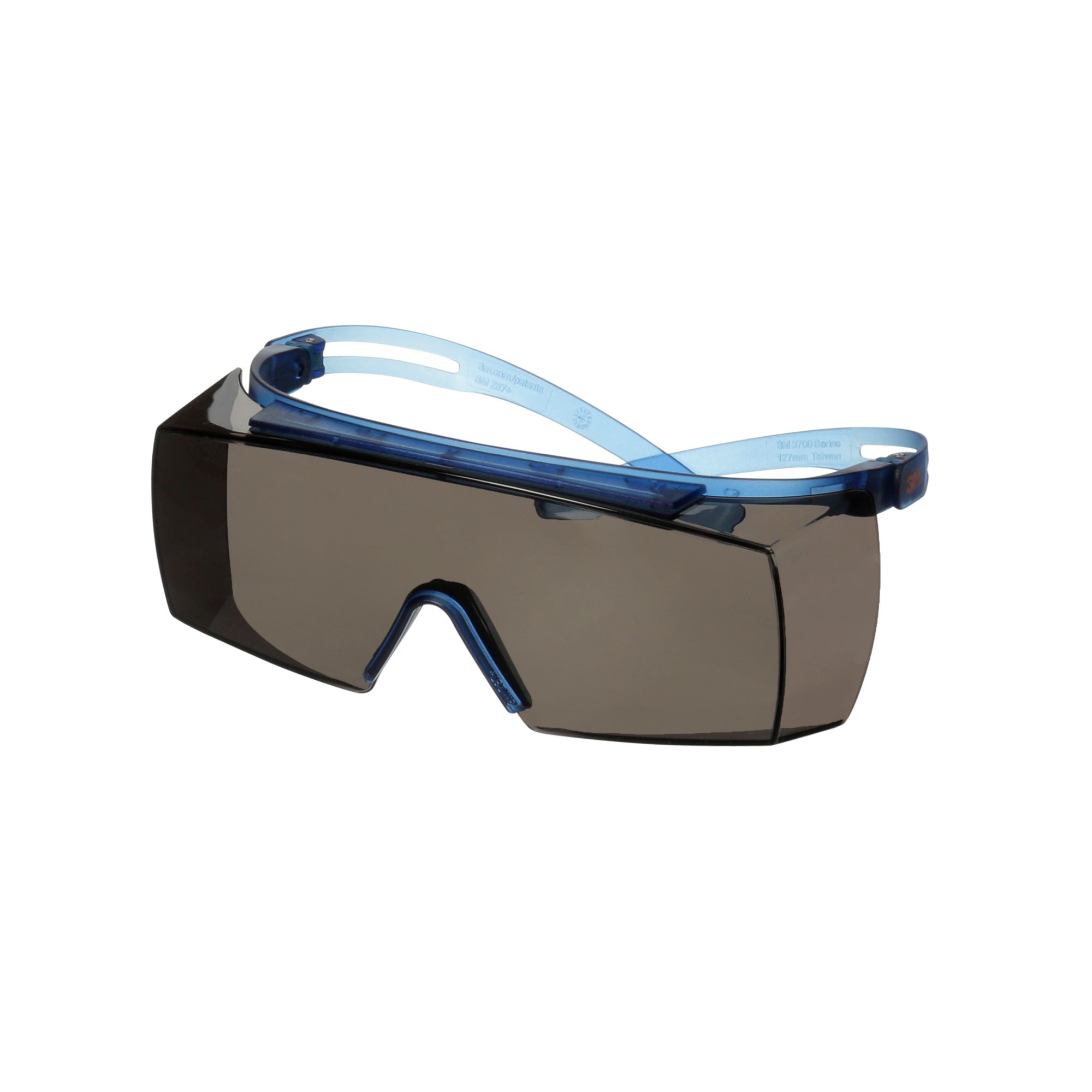 3M™ SecureFit™ 3700 Cubregafas, patillas azules, antiempañante Scotchgard™ (K y N), lente gris, SF3702SGAF-BLU-EU, 20/caja
