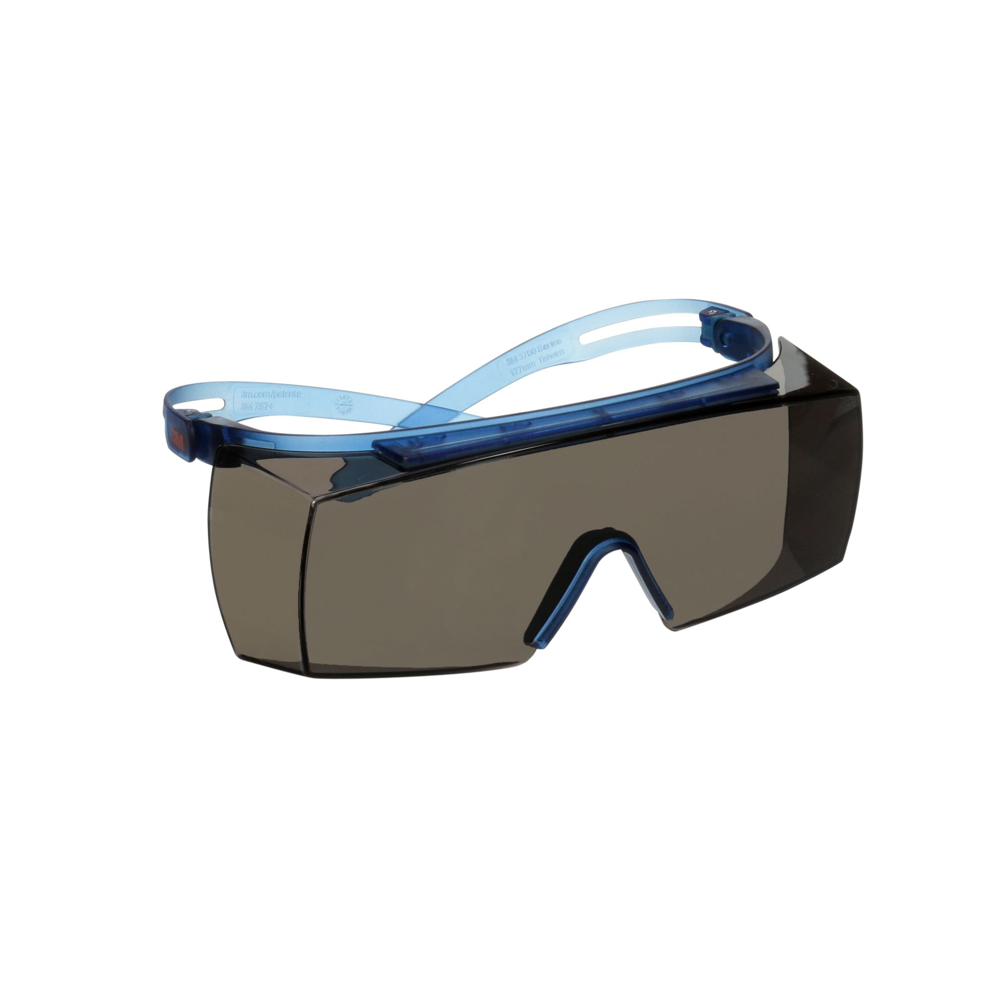 3M™ SecureFit™ 3700 Cubregafas, patillas azules, antiempañante Scotchgard™ (K y N), lente gris, SF3702SGAF-BLU-EU, 20/caja