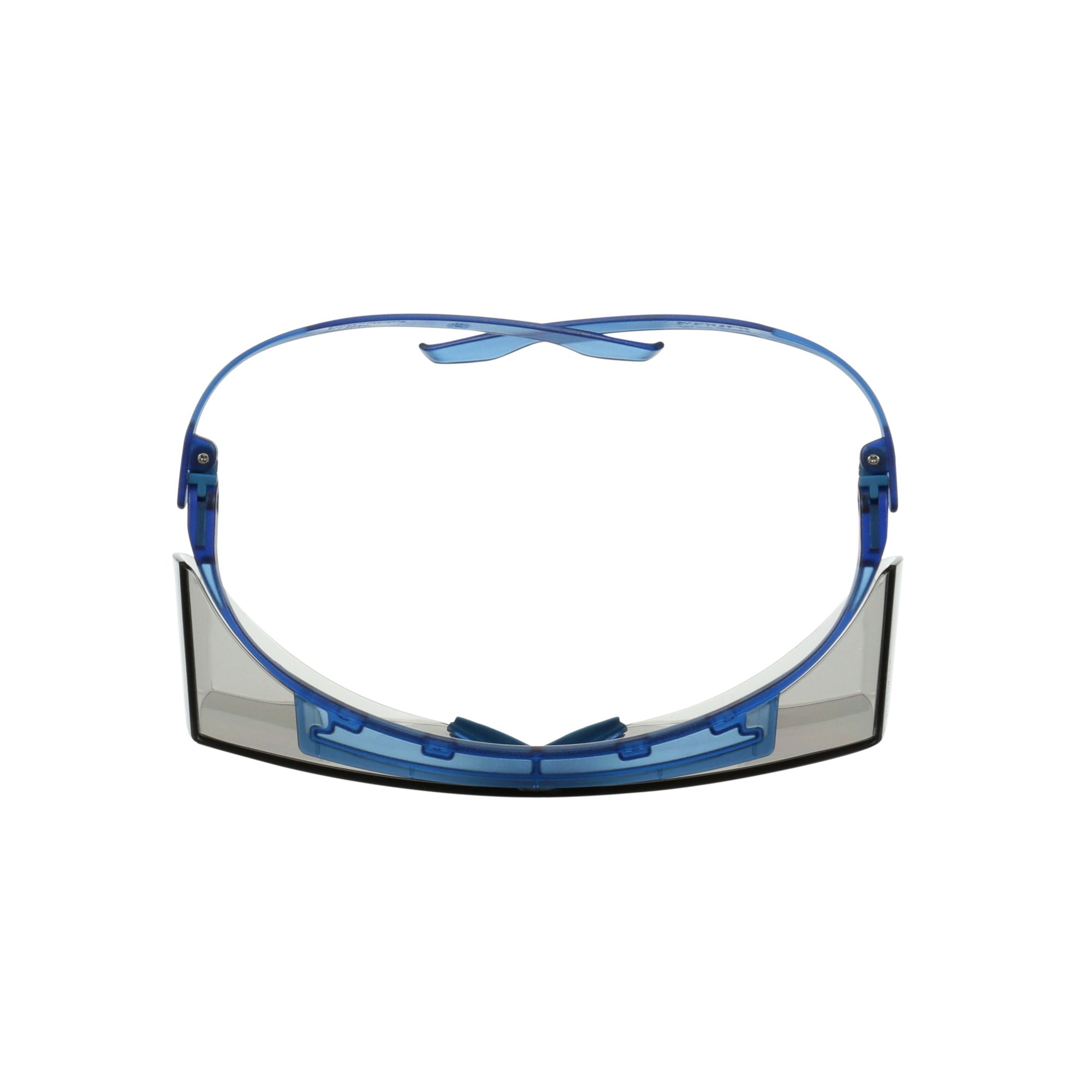 3M™ SecureFit™ 3700 Cubregafas, patillas azules, antiempañante Scotchgard™ (K y N), lente gris claro de interior/exterior, SF3707SGAF-BLU-EU, 20/caja
