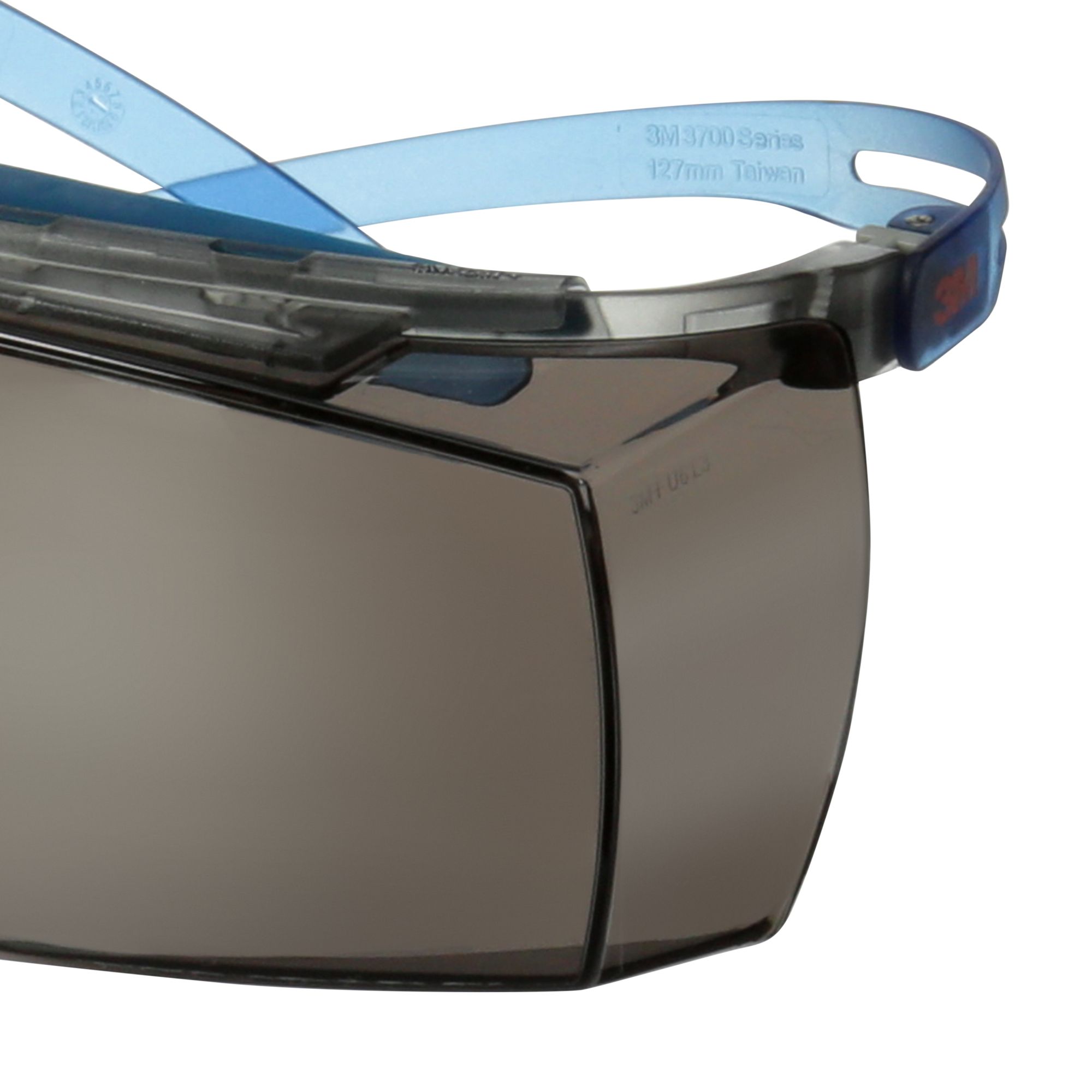 3M™ SecureFit™ 3700 Cubregafas, patillas azules, protección para las cejas, antiempañante Scotchgard™ (K y N), lente gris, SF3702XSGAF-BLU-EU, 20/caja