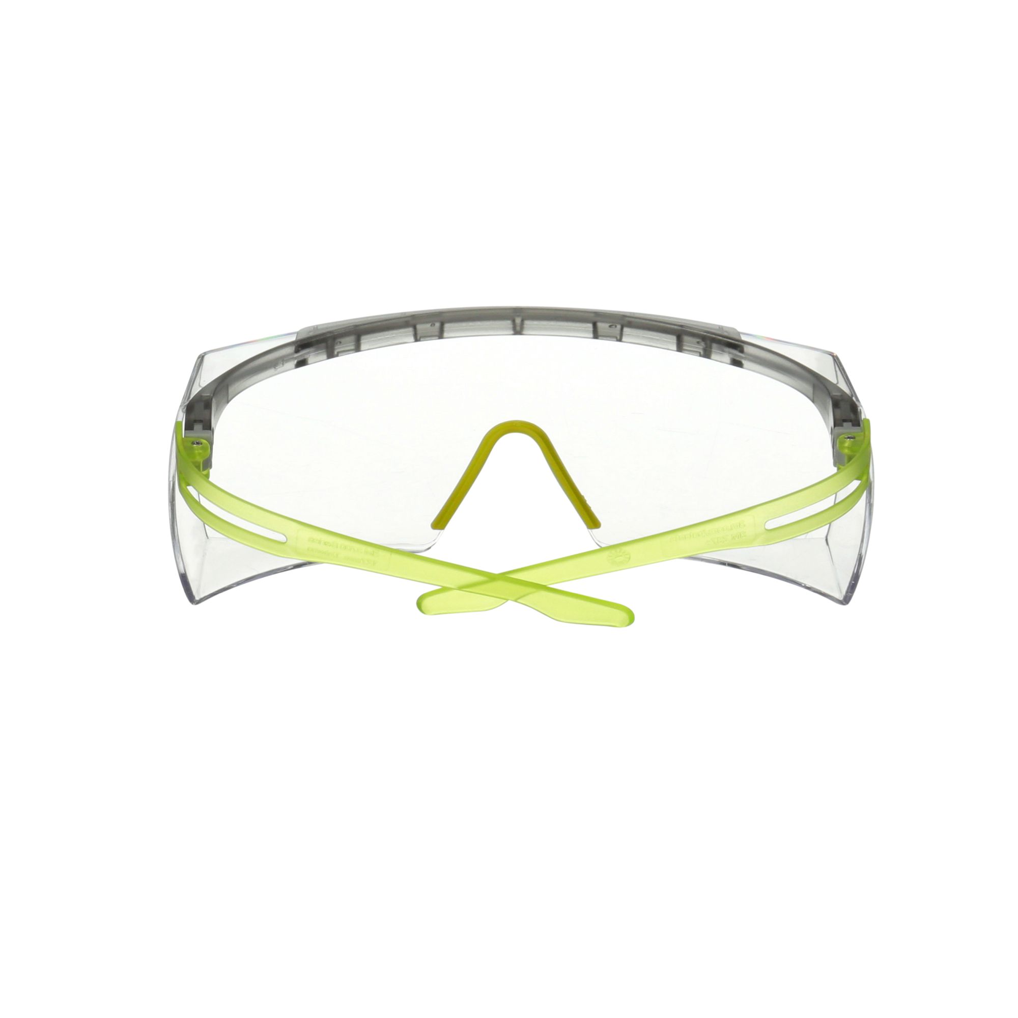 3M™ SecureFit™ 3700 Cubregafas, patillas verde lima, antiempañante Scotchgard™ (K y N), lente incolora, SF3701SGAF-GRN-EU, 20/caja