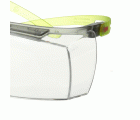 3M™ SecureFit™ 3700 Cubregafas, patillas verde lima, antiempañante Scotchgard™ (K y N), lente incolora, SF3701SGAF-GRN-EU, 20/caja
