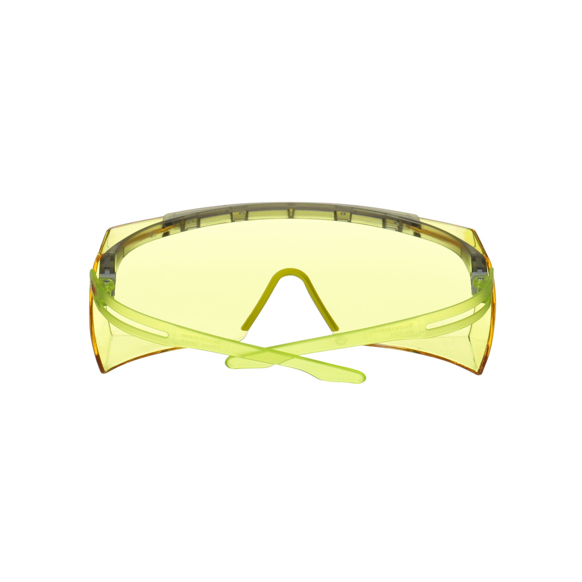 3M™ SecureFit™ 3700 Cubregafas, patillas verde lima, antiempañante Scotchgard™ (K y N), lente ámbar, SF3703SGAF-GRN-EU, 20/caja