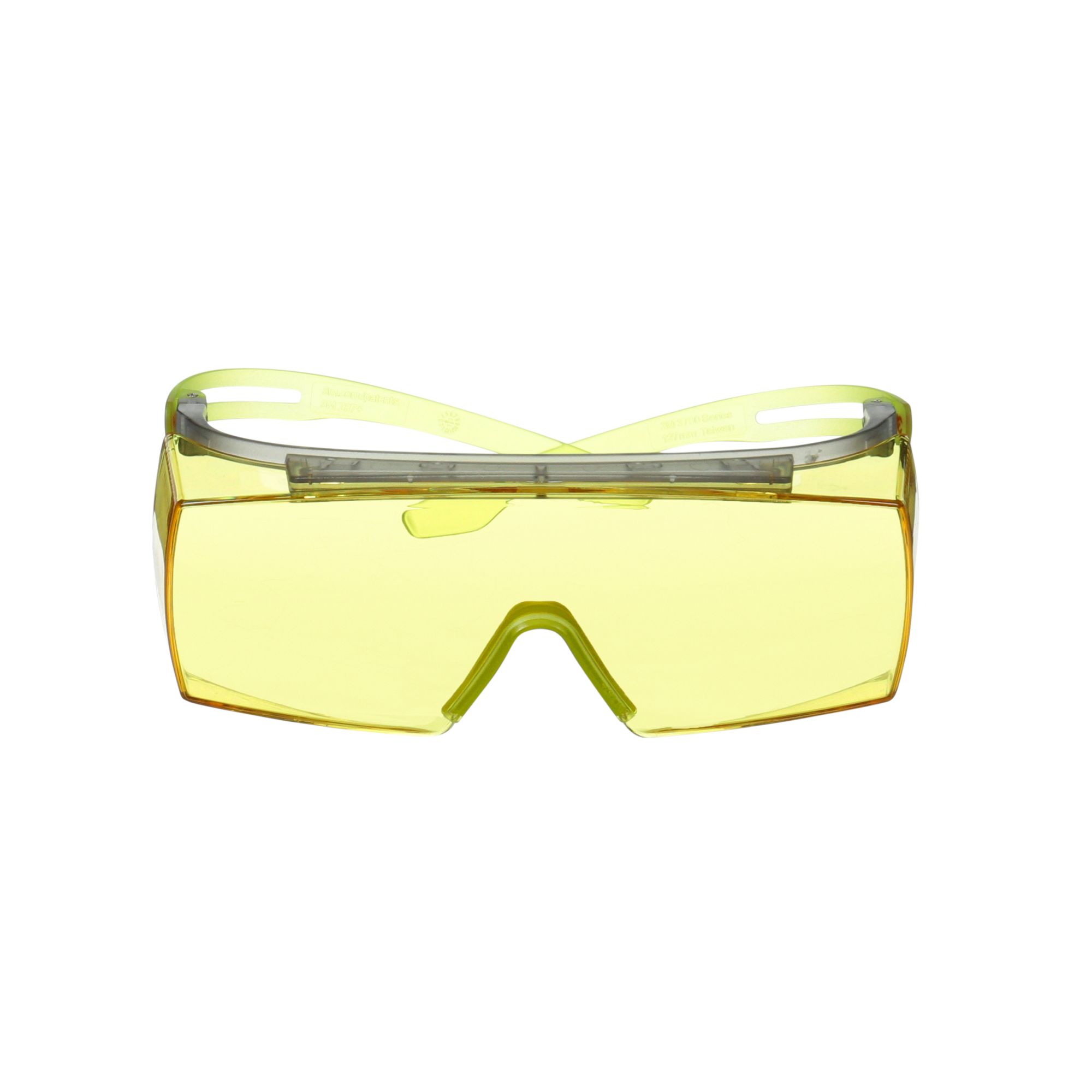 3M™ SecureFit™ 3700 Cubregafas, patillas verde lima, antiempañante Scotchgard™ (K y N), lente ámbar, SF3703SGAF-GRN-EU, 20/caja