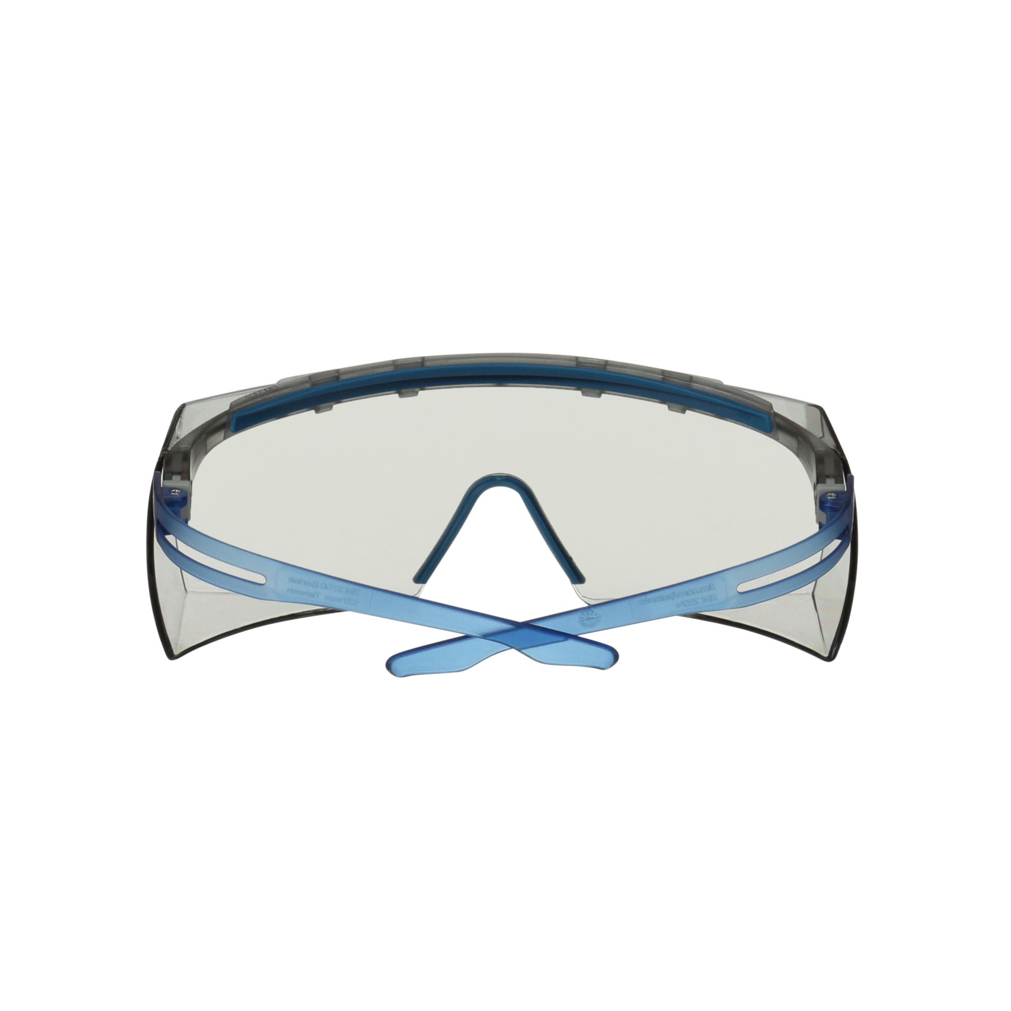 3M™ SecureFit™ 3700 Cubregafas, patillas azules, protección para las cejas, antiempañante Scotchgard™ (K y N), lente gris claro para interior/exterior, SF3707XSGAF-BLU-EU, 20/caja