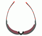 3M™ Solus™ serie 2000, S2024AS-RED, patillas grises/rojas, lente antirrayaduras rojo espejo, 20/caja