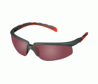 3M™ Solus™ serie 2000, S2024AS-RED, patillas grises/rojas, lente antirrayaduras rojo espejo, 20/caja
