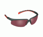 3M™ Solus™ serie 2000, S2024AS-RED, patillas grises/rojas, lente antirrayaduras rojo espejo, 20/caja