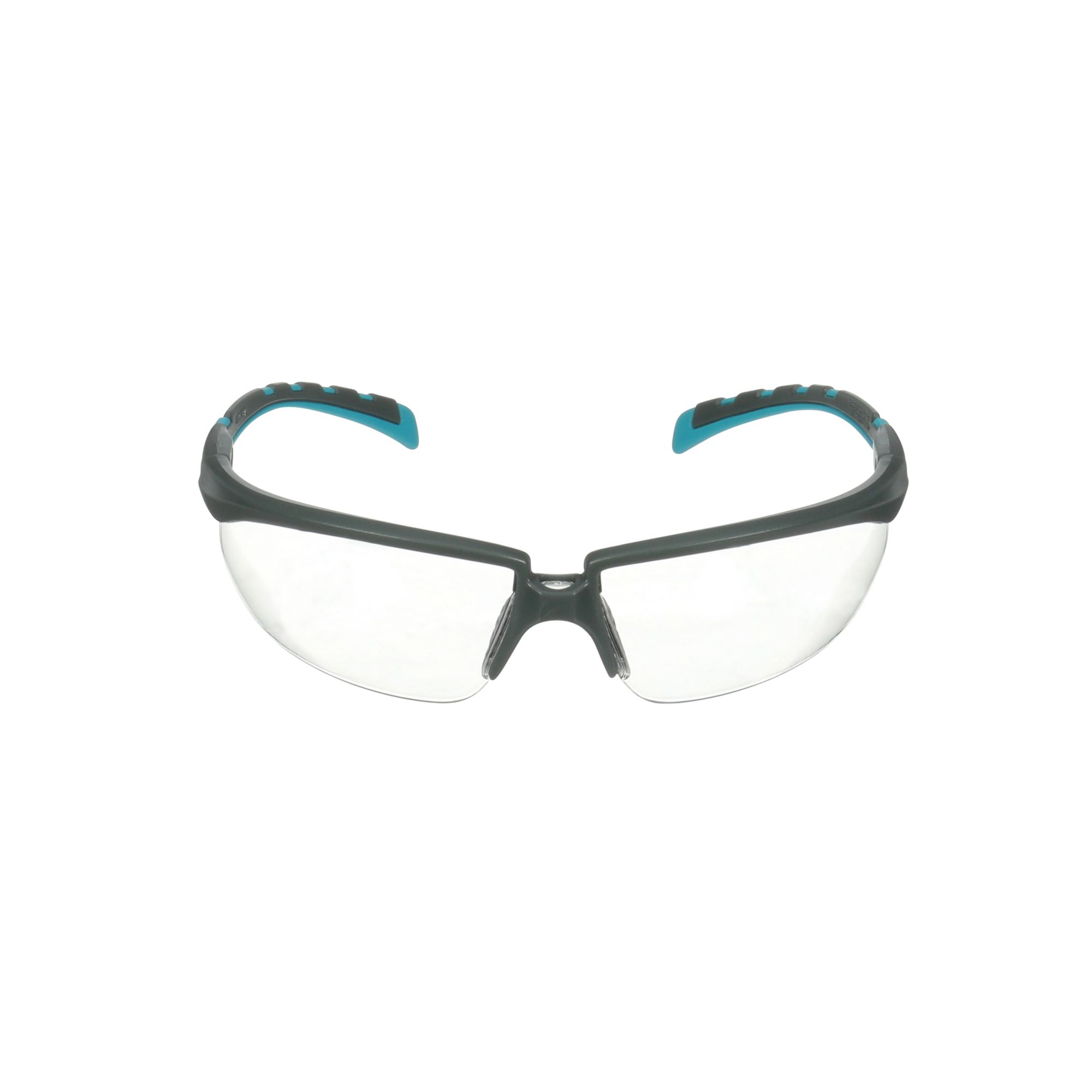 3M™ Solus™ serie 2000, S2001SGAF-BGR, patillas grises/azules-verdes, recubrimiento antiempañante Scotchgard™, lente AF-AS incolora, 20/caja