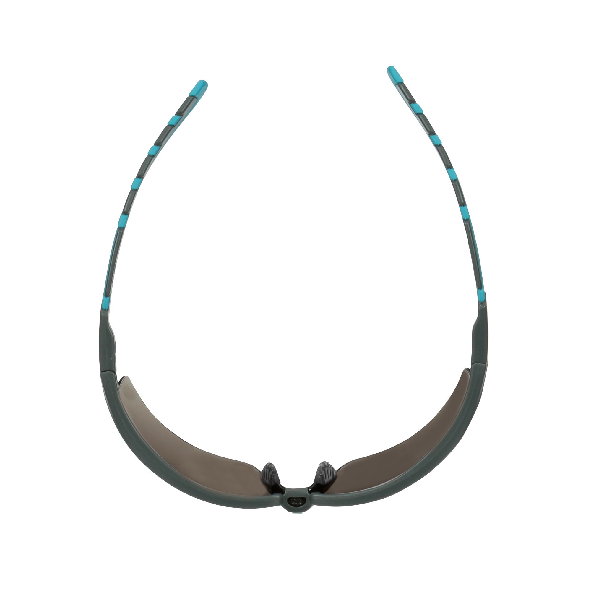 3M™ Solus™ serie 2000, S2002SGAF-BGR, patillas grises/azules-verdes, recubrimiento antiempañante Scotchgard™, lente AF-AS gris, 20/caja