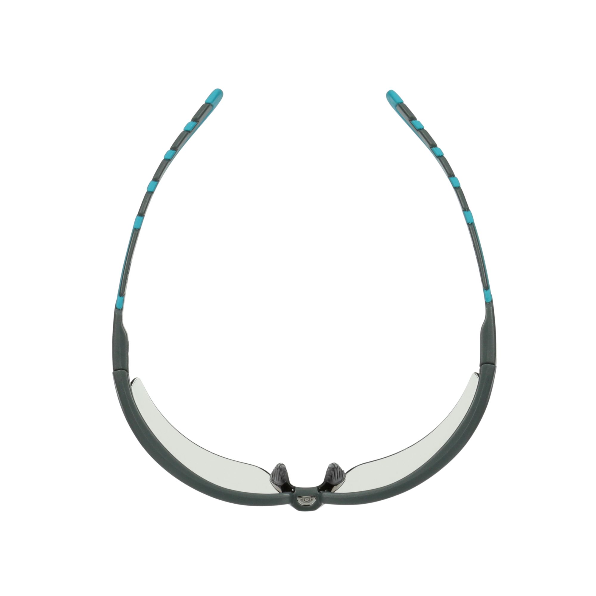 3M™ Solus™ serie 2000, S2007SGAF-BGR, patillas grises/azules-verdes, recubrimiento antiempañante Scotchgard™, lente AF-AS gris para interior/exterior, 20/caja