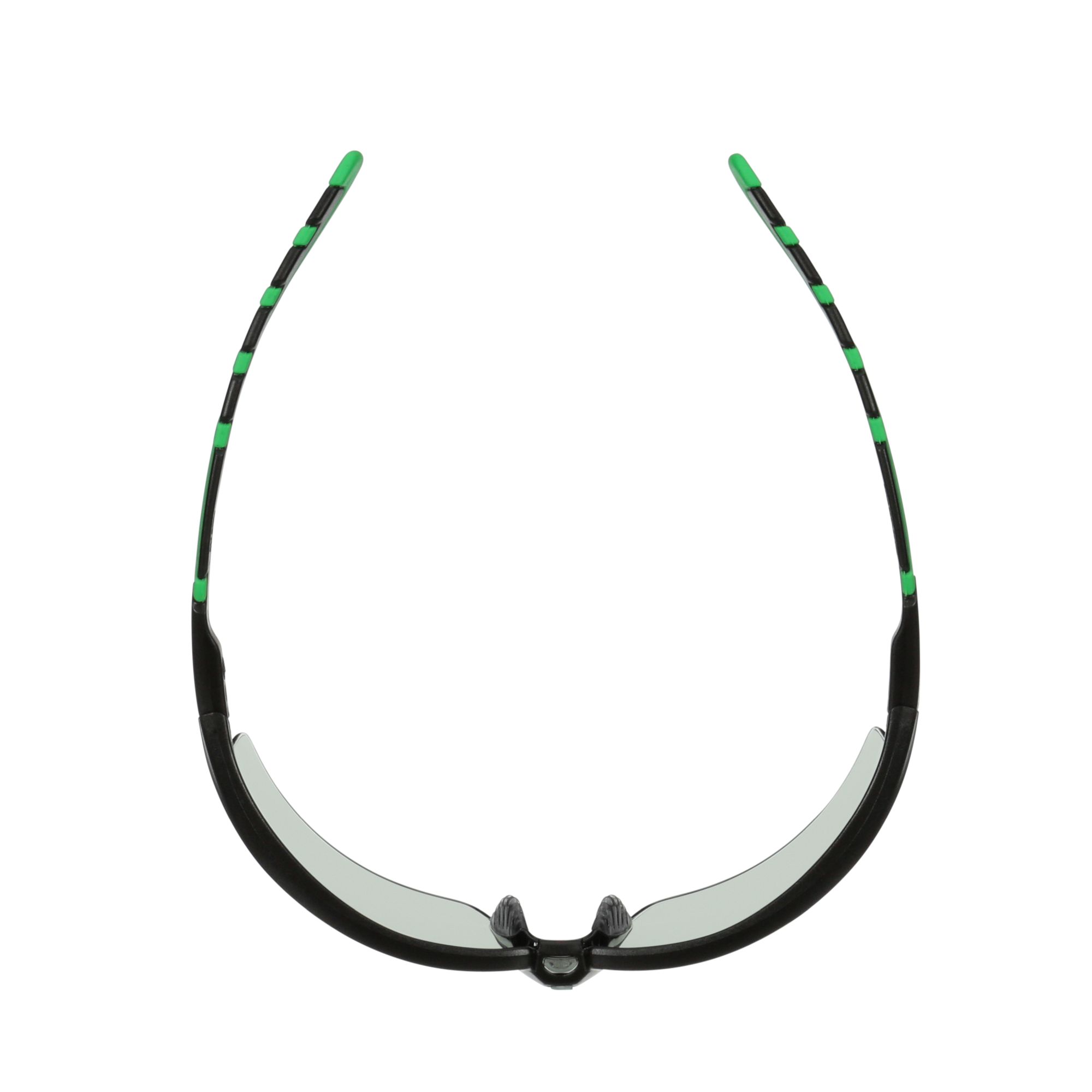 3M™ Solus™ 2000, Gafas de seguridad, montura negro/verde, antirrayaduras+ (K), lente gris IR 1.7, S2017ASP-BLK, 20/caja