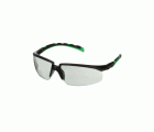 3M™ Solus™ 2000, Gafas de seguridad, montura negro/verde, antirrayaduras+ (K), lente gris IR 1.7, S2017ASP-BLK, 20/caja