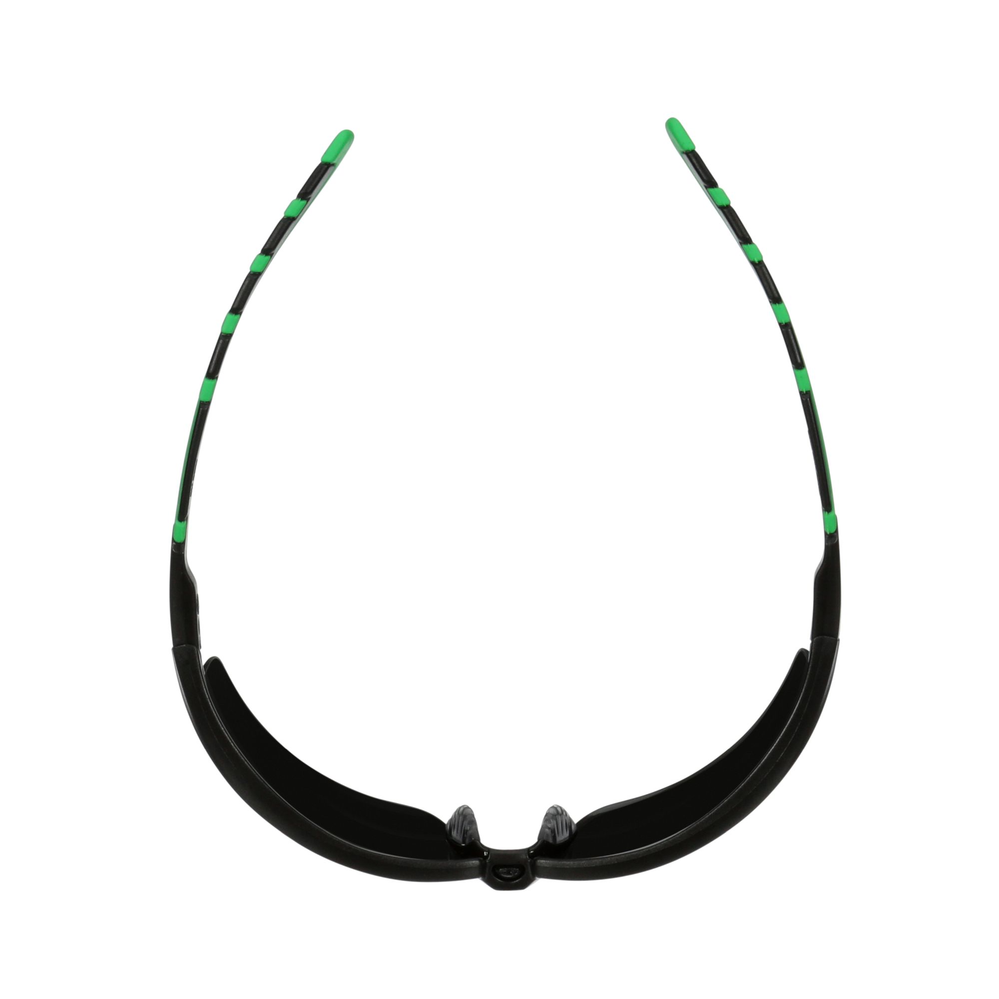 3M™ Solus™ 2000, Gafas de seguridad, montura negro/verde, antirrayaduras+ (K), lente gris IR 5.0, S2050ASP-BLK, 20/caja