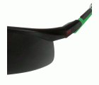 3M™ Solus™ 2000, Gafas de seguridad, montura negro/verde, antirrayaduras+ (K), lente gris IR 5.0, S2050ASP-BLK, 20/caja