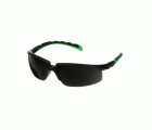3M™ Solus™ 2000, Gafas de seguridad, montura negro/verde, antirrayaduras+ (K), lente gris IR 5.0, S2050ASP-BLK, 20/caja