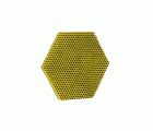 3M™ Scotch-Brite™ Fibra Doble Acción 96 HEX Verde/Amarillo, 147 mm x 127 mm, 15/caja
