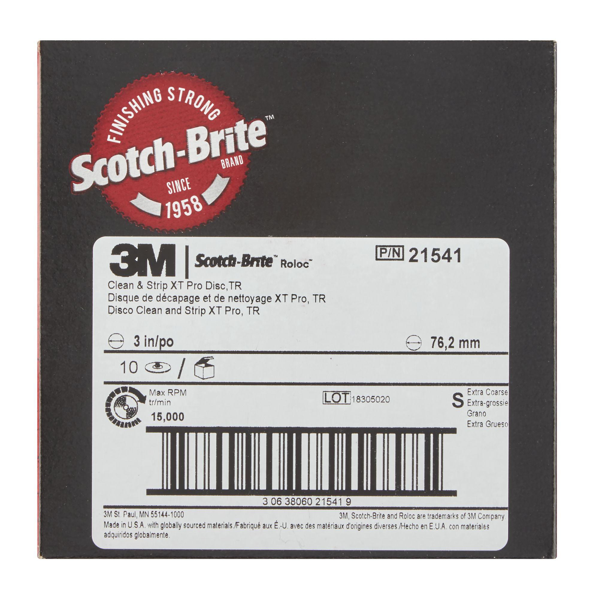 3M™ Scotch-Brite™ Roloc™ Clean and Strip XT Pro, Disco XO-DR, 76 mm, S XCRS