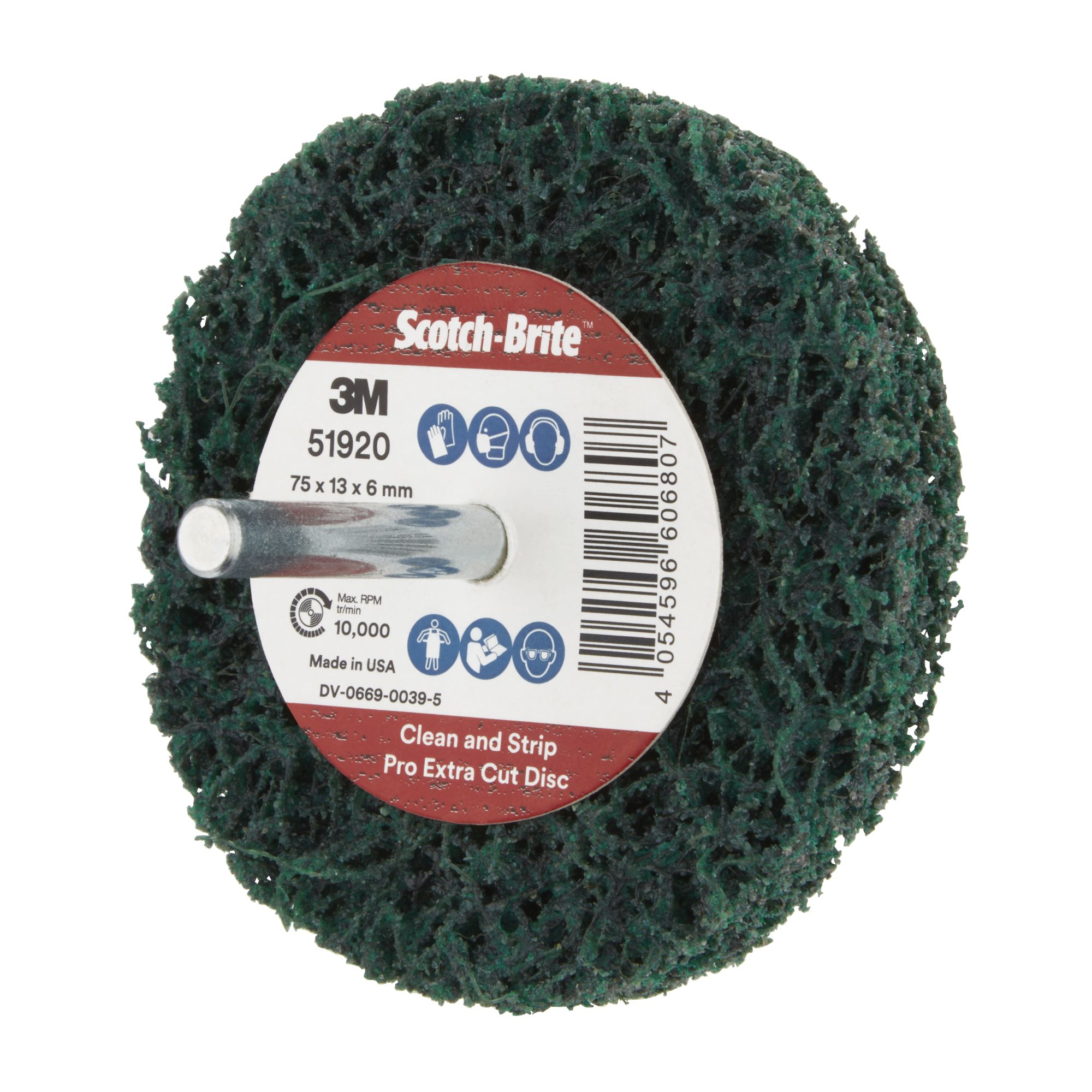 3M™ Scotch-Brite™ Clean and Strip XT Pro Extra Cut, Disco XC-ZS, 75 mm x 13 mm x 6 mm, A XCRS