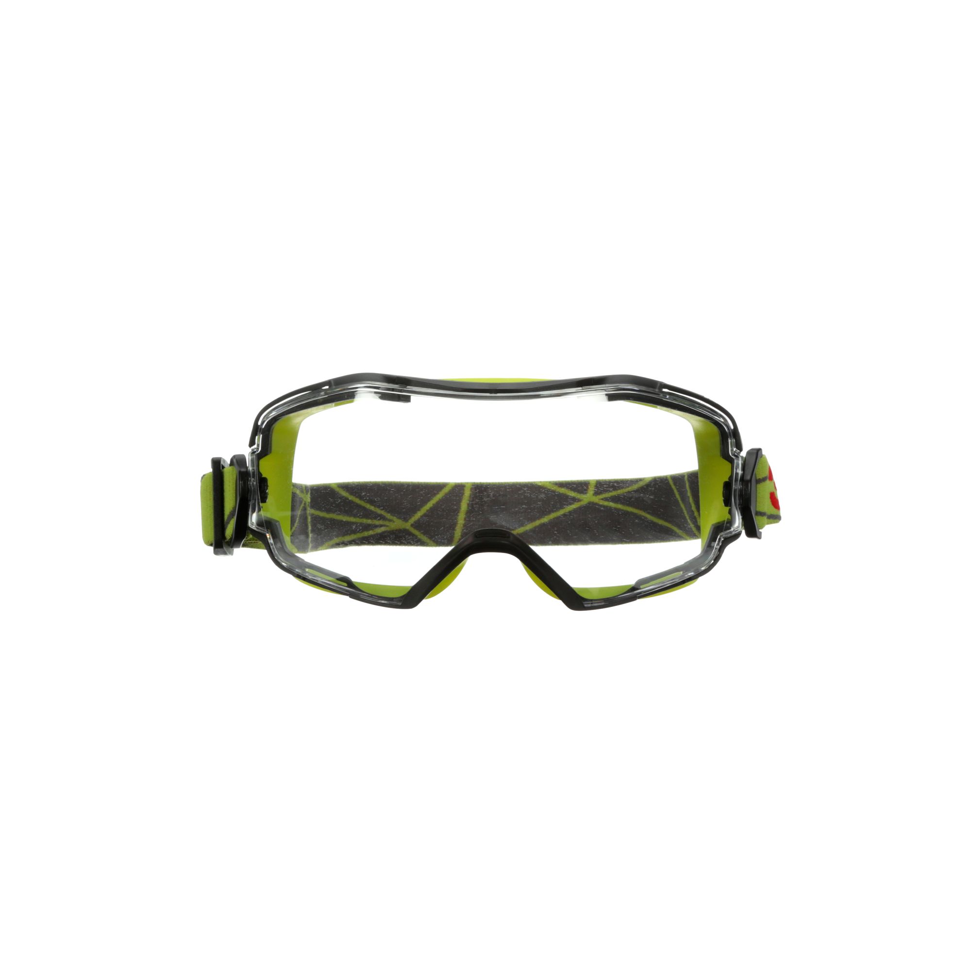 3M™ GoggleGear™ 6000 Gafas de seguridad, junta verde lima, recubrimiento antiempañante/antirrayaduras Scotchgard™ (K y N), lente incolora, GG6001SGAF-GRN-EU, 10/caja
