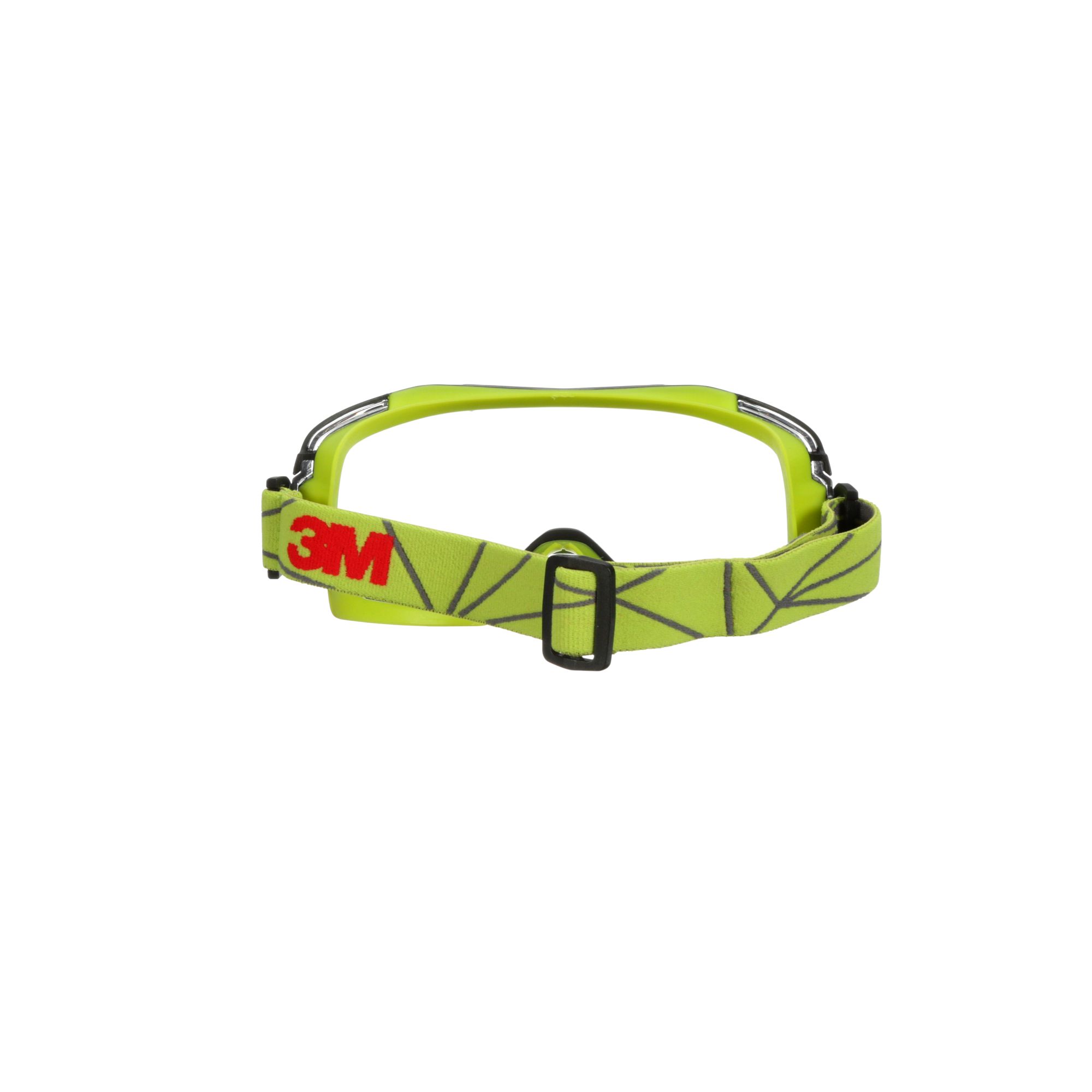 3M™ GoggleGear™ 6000 Gafas de seguridad, junta verde lima, recubrimiento antiempañante/antirrayaduras Scotchgard™ (K y N), lente incolora, GG6001SGAF-GRN-EU, 10/caja