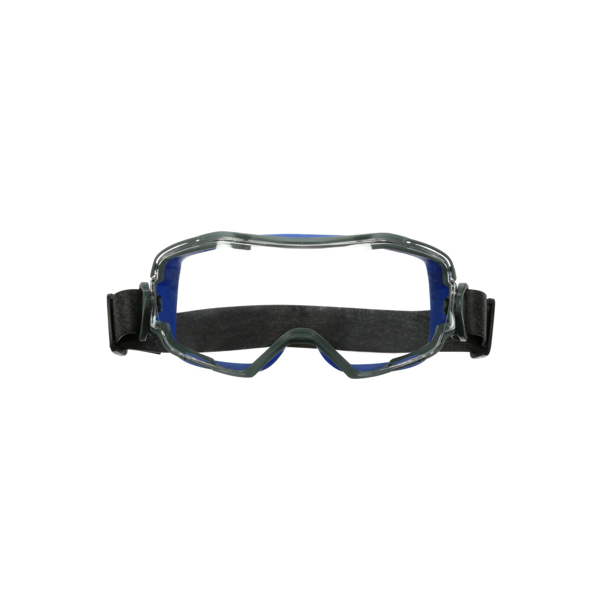 3M™ GoggleGear™ 6000 Gafas de seguridad, junta azul, cinta de neopreno, recubrimiento antiempañante/antirrayaduras Scotchgard™ (K y N), lente incolora, GG6001NSGAF-BLU-EU, 10/caja