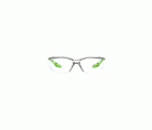 3M™ Solus™ CCS Gafas de seguridad, patillas verde lima, recubrimiento antirrayaduras/antiempañante Scotchgard™ (K y N), lente incolora, SCCS01SGAF-GRN-EU, 20/caja