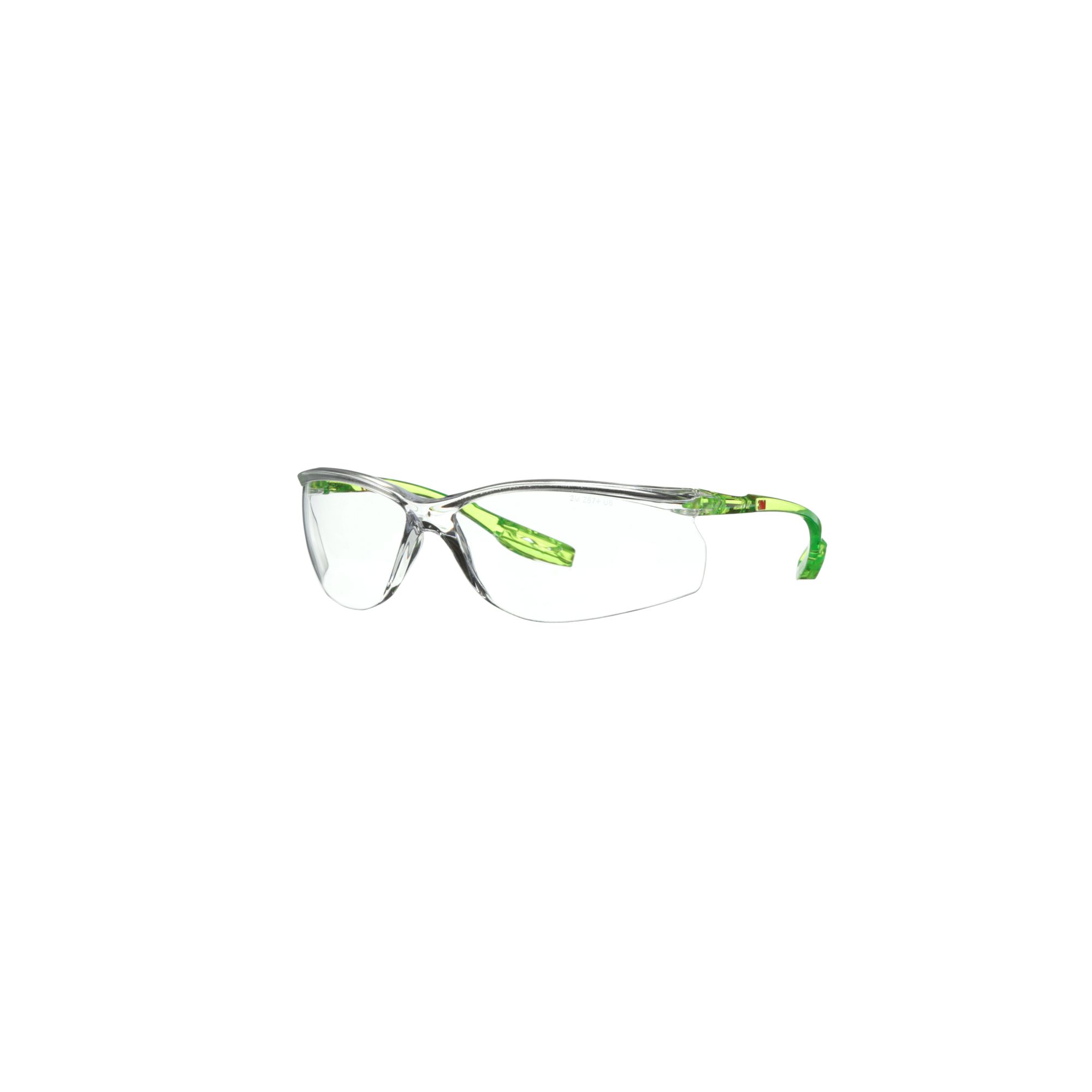 3M™ Solus™ CCS Gafas de seguridad, patillas verde lima, recubrimiento antirrayaduras/antiempañante Scotchgard™ (K y N), lente incolora, SCCS01SGAF-GRN-EU, 20/caja