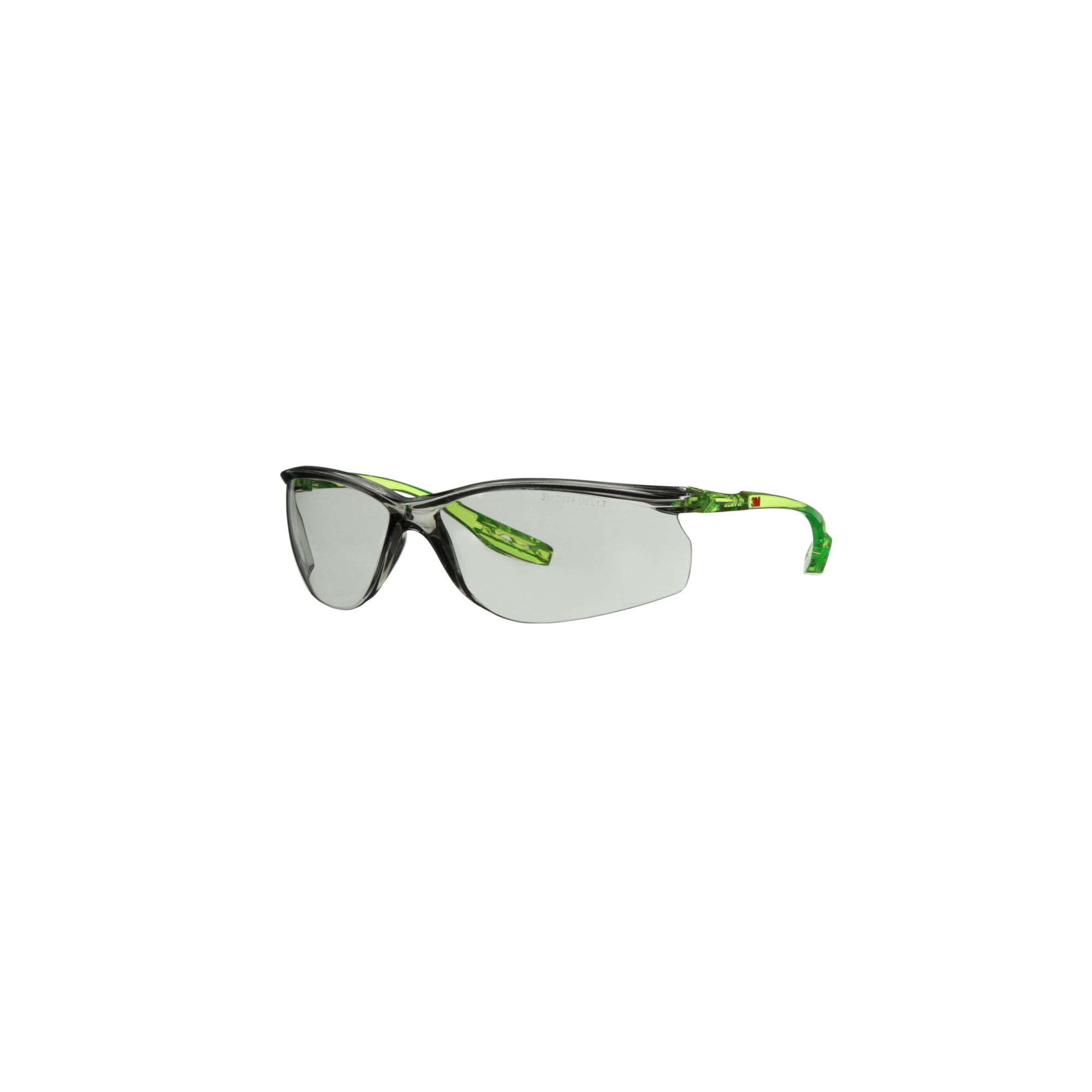 3M™ Solus™ CCS Gafas de seguridad, patillas verde lima, recubrimiento antirrayaduras/antiempañante Scotchgard™ (K y N), lente gris para interior/exterior, SCCS07SGAF-GRN-EU, 20/caja