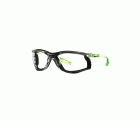 3M™ Solus™ CCS Gafas de seguridad, patillas verde lima, junta de espuma, recubrimiento antiempañante/antirrayaduras Scotchgard™ (K y N), lente incolora, SCCS01SGAF-GRN-F-EU, 20/caja