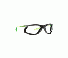 3M™ Solus™ CCS Gafas de seguridad, patillas verde lima, junta de espuma, recubrimiento antiempañante/antirrayaduras Scotchgard™ (K y N), lente incolora, SCCS01SGAF-GRN-F-EU, 20/caja