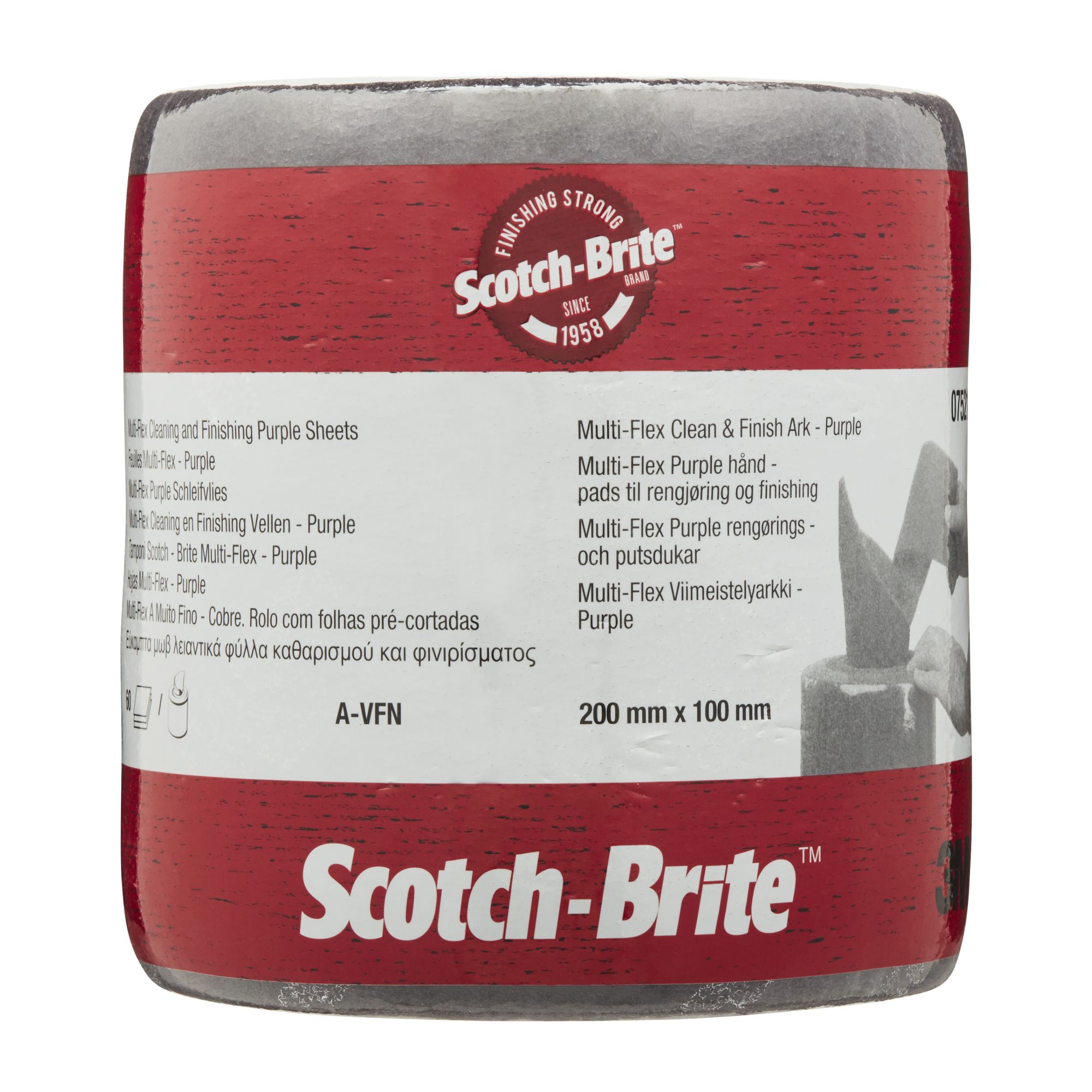 3M™ Scotch-Brite™ Pliego Multiflex MX-SR, 100 mm x 200 mm, A VFN