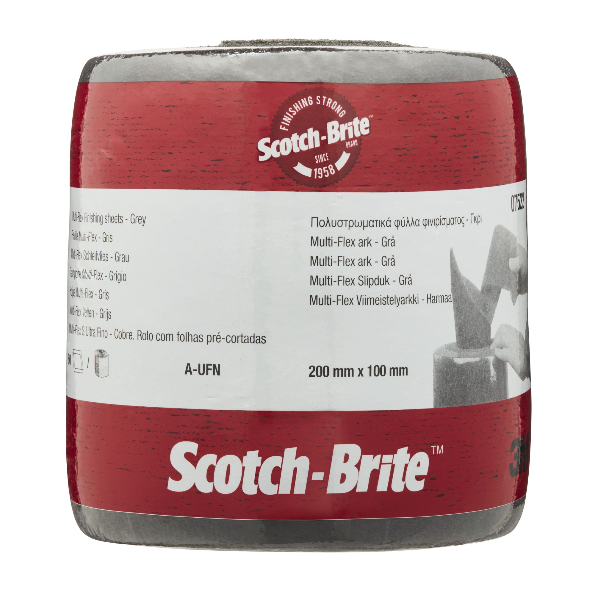 3M™ Scotch-Brite™ Pliego Multiflex MX-SR, 200 mm x 100 mm, A UFN