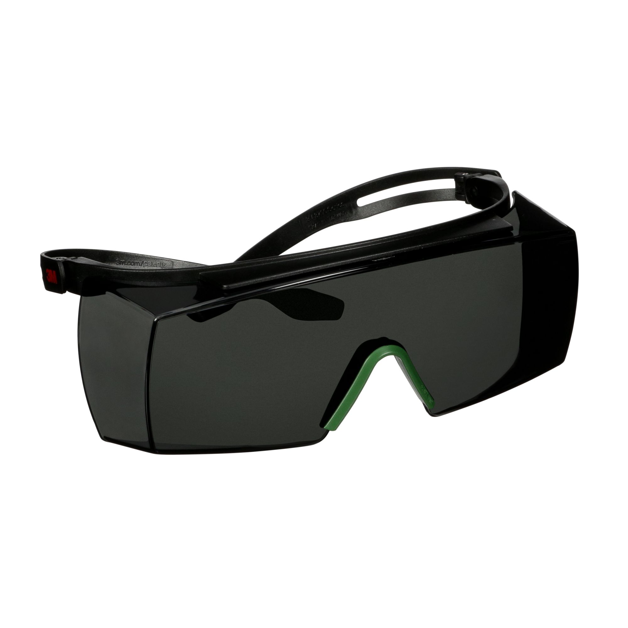 3M™ SecureFit™ 3700 Cubregafas, patillas negras, antirrayaduras, lente gris IR 3.0, SF3730AS-BLK, 20/caja