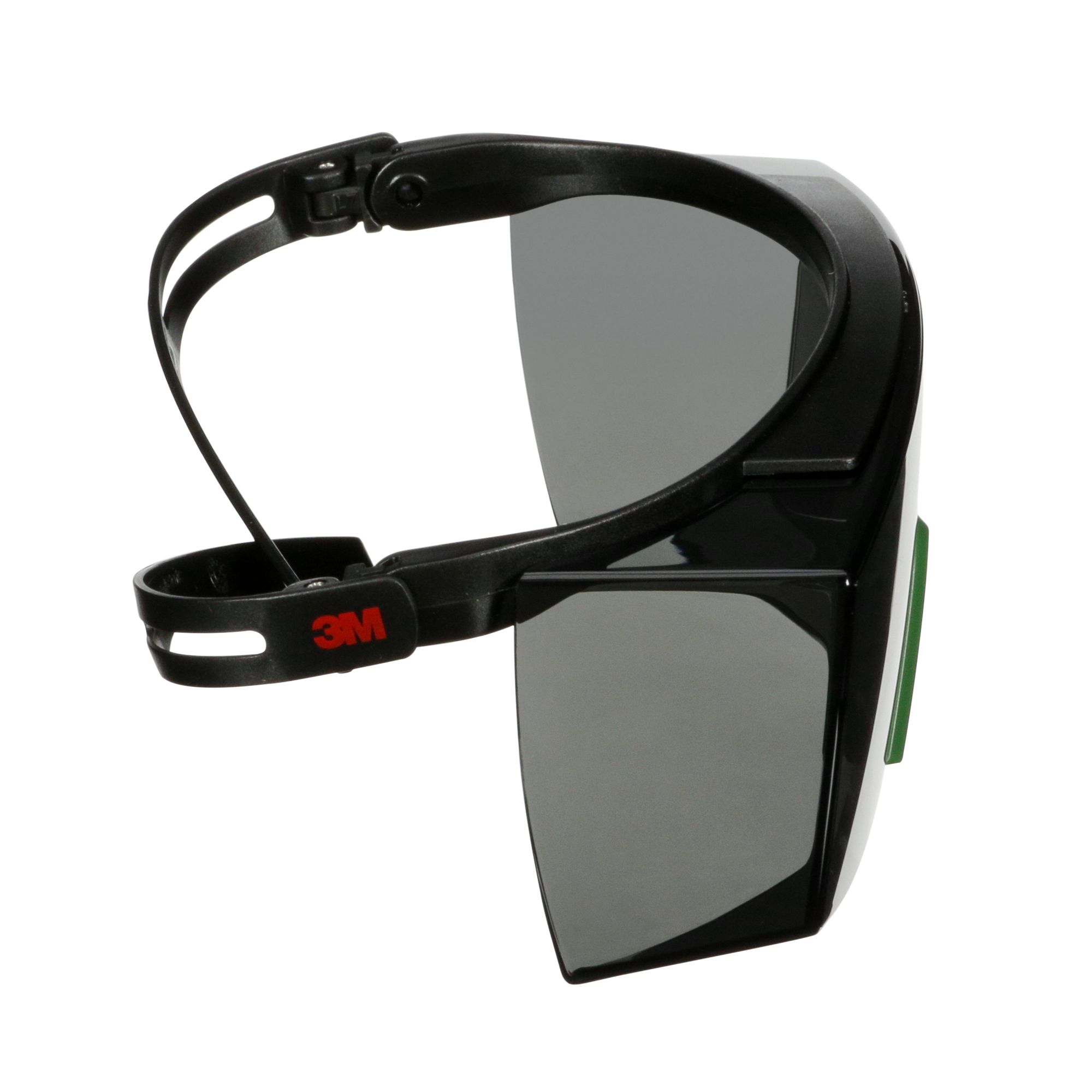 3M™ SecureFit™ 3700 Cubregafas, patillas negras, antirrayaduras, lente gris IR 3.0, SF3730AS-BLK, 20/caja