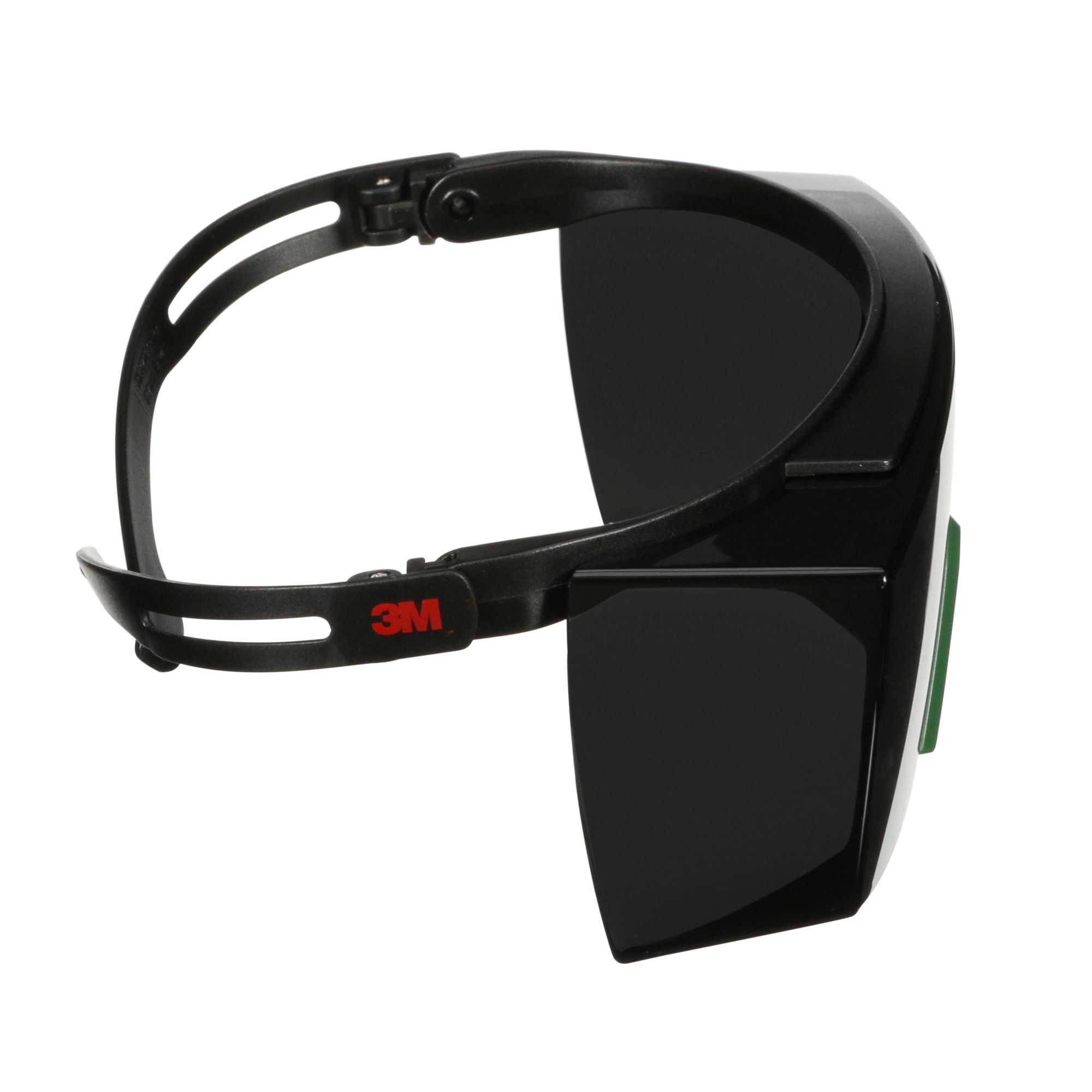 3M™ SecureFit™ 3700 Cubregafas, patillas negras, antirrayaduras, lente gris IR 5.0, SF3750AS-BLK, 20/caja