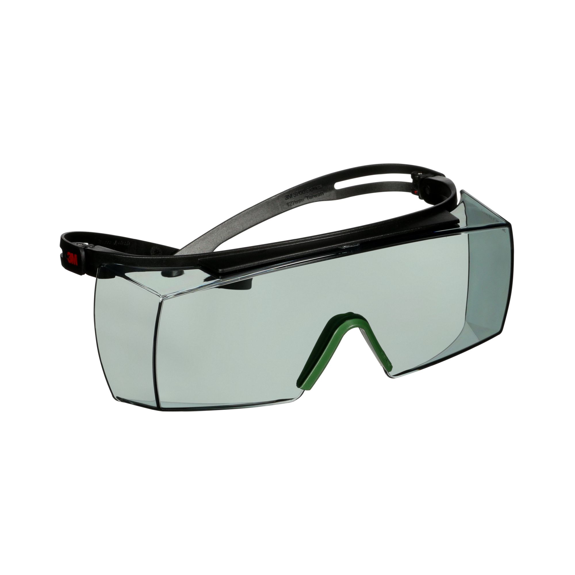 3M™ SecureFit™ 3700 Cubregafas, patillas negras, antirrayaduras, lente gris IR 1.7, SF3717AS-BLK, 20/caja