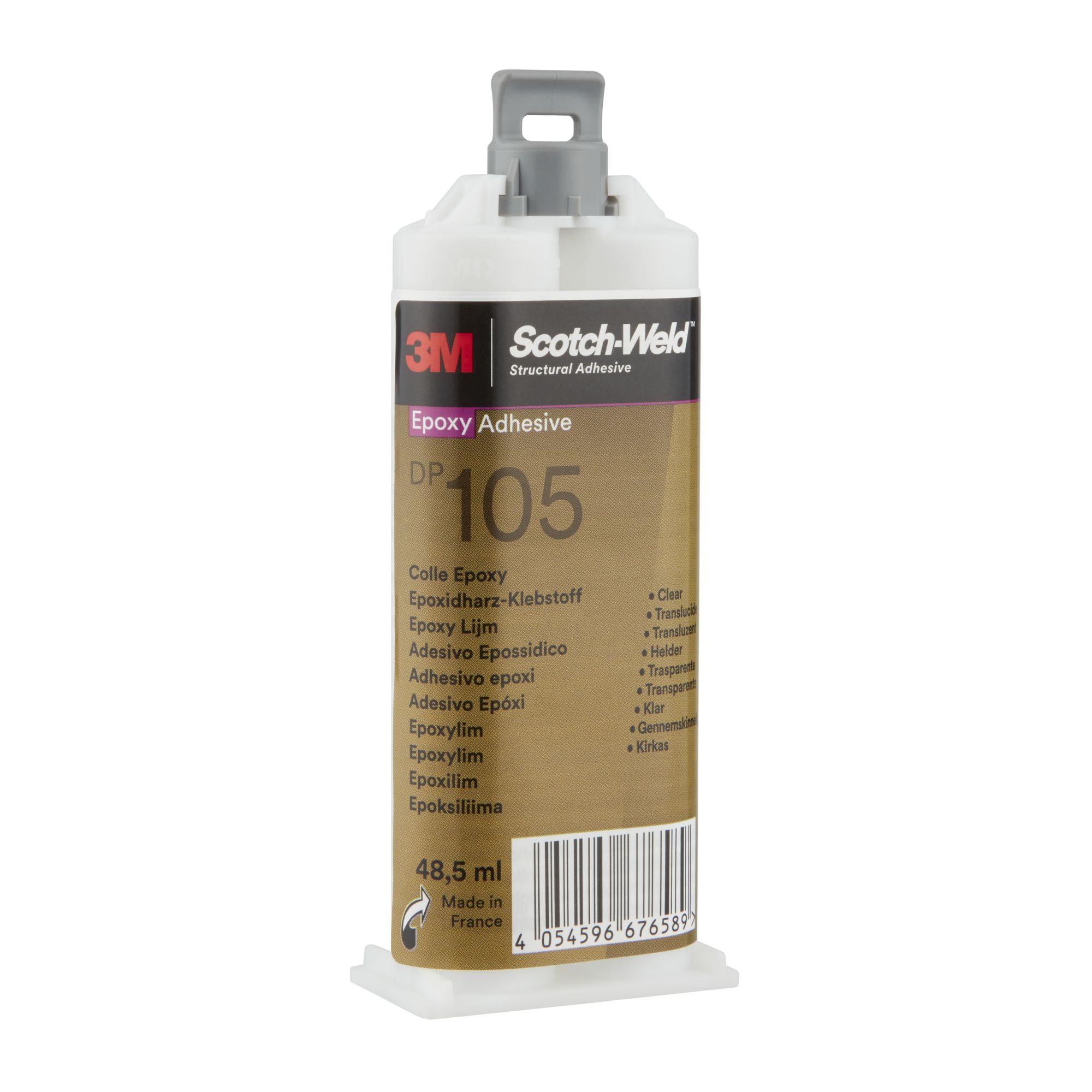 3M™ Scotch-Weld™ Adhesivo epoxi DP105, Transparente, 48.5 ml