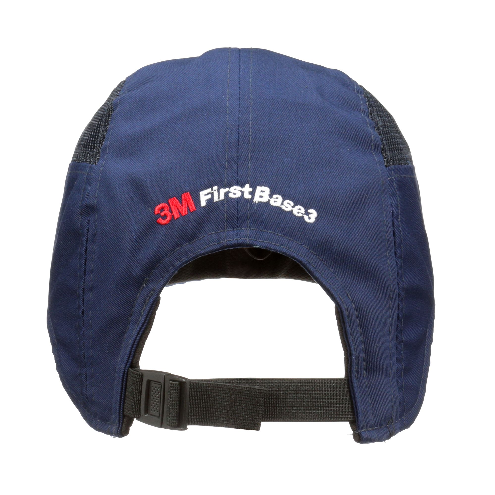 3M™ First Base™ 3 Gorra de protección 2021101, azul marino, con visera recortada, 55 mm, personalizado