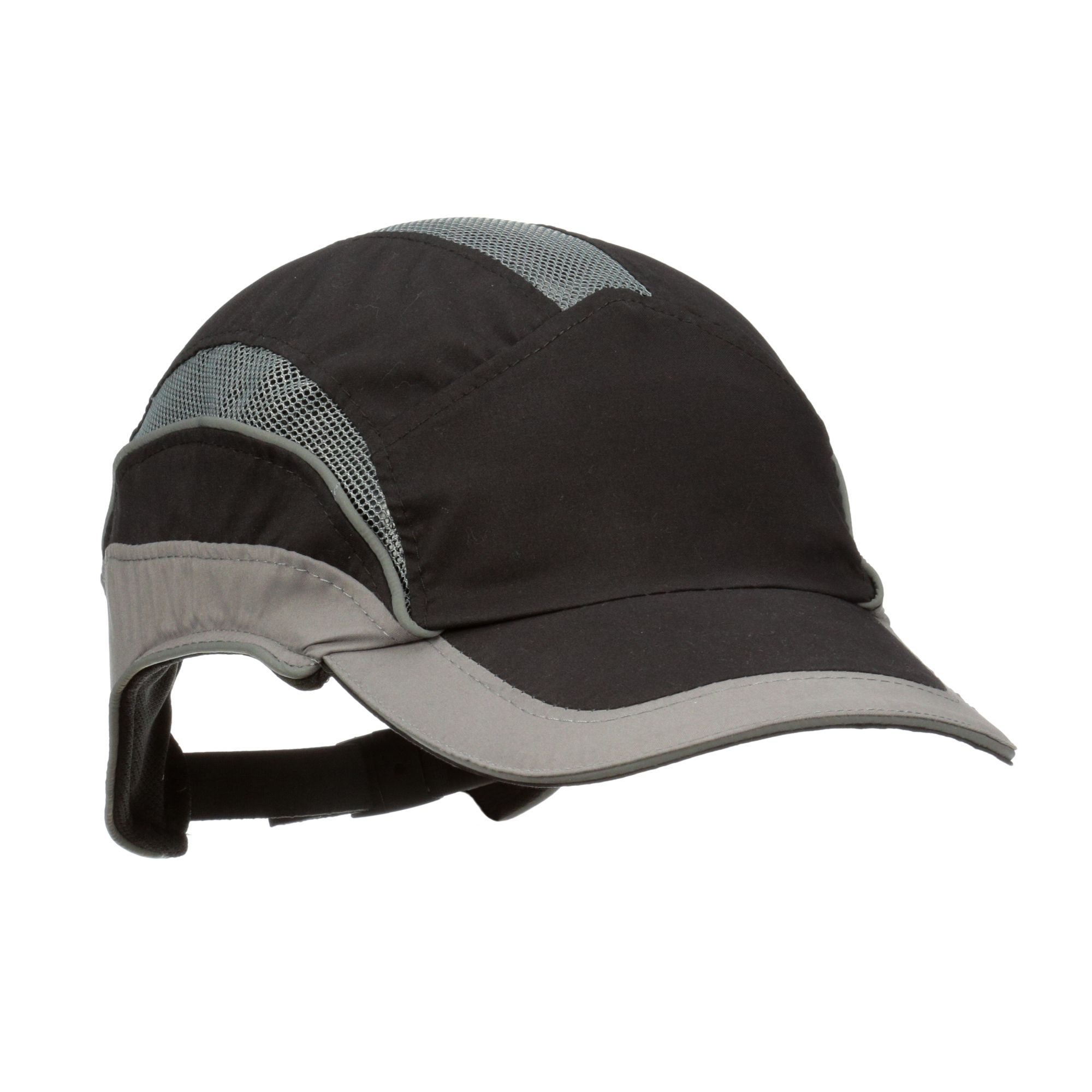 3M™ First Base™ 3 Gorra de protección 2031217, Elite, negro/gris, visera estándar, 70 mm, personalizado