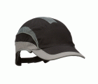 3M™ First Base™ 3 Gorra de protección 2031217, Elite, negro/gris, visera estándar, 70 mm, personalizado