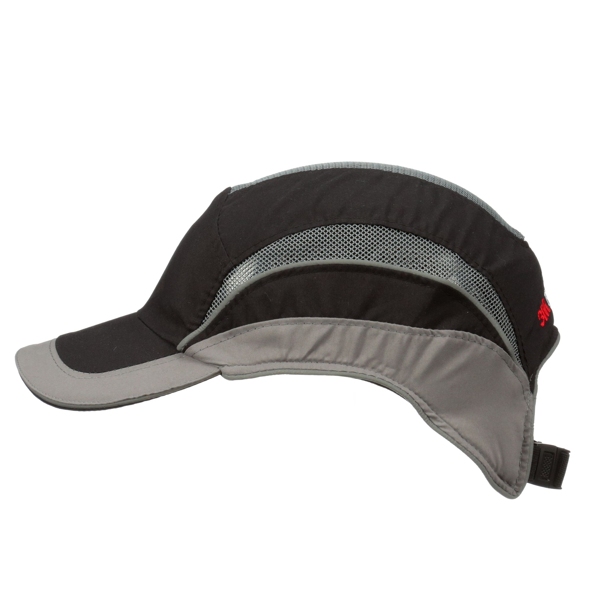 3M™ First Base™ 3 Gorra de protección 2031217, Elite, negro/gris, visera estándar, 70 mm, personalizado