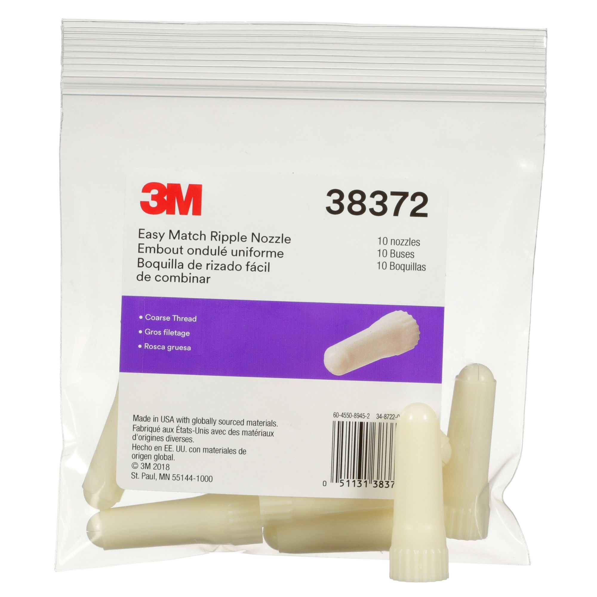 3M™ Boquilla redondeada de fácil conexión, 38372