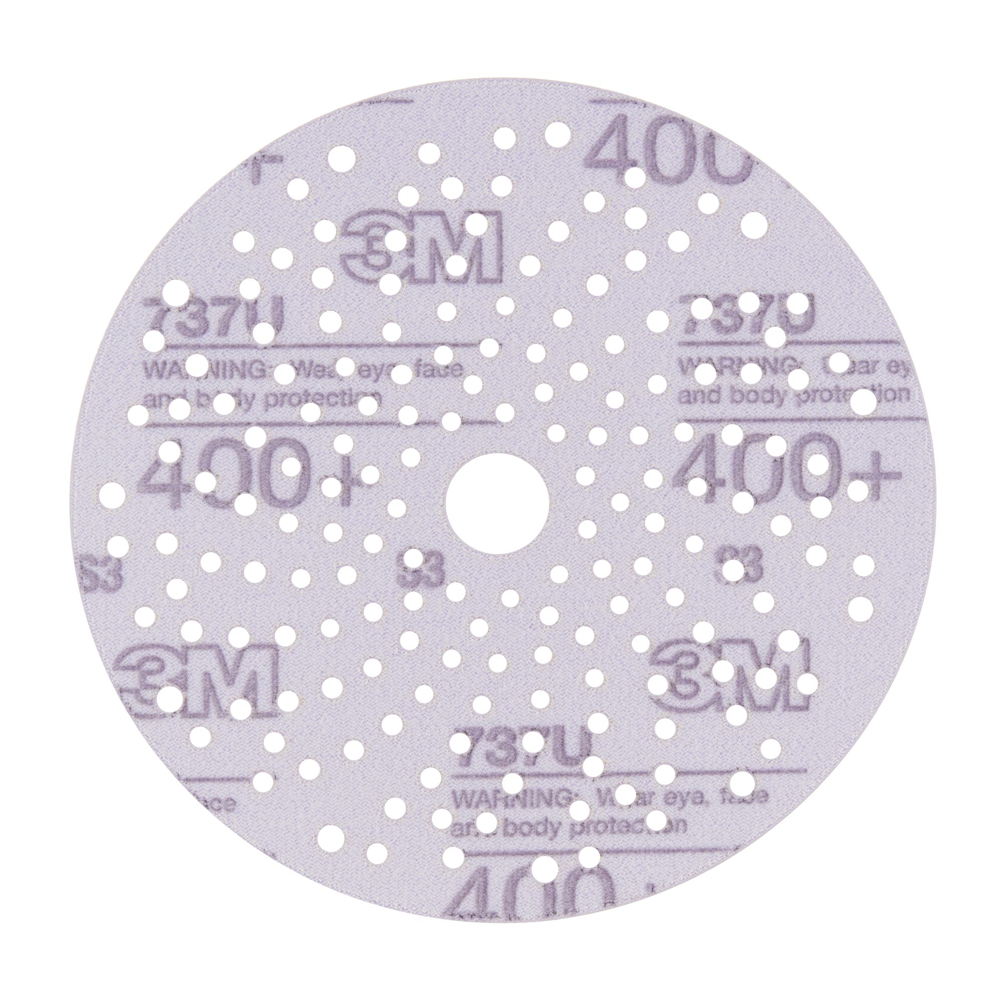 3M™ Cubitron™ II Hookit™ Disco abrasivo 737U, 150 mm, multiagujeros, 400+, 51428