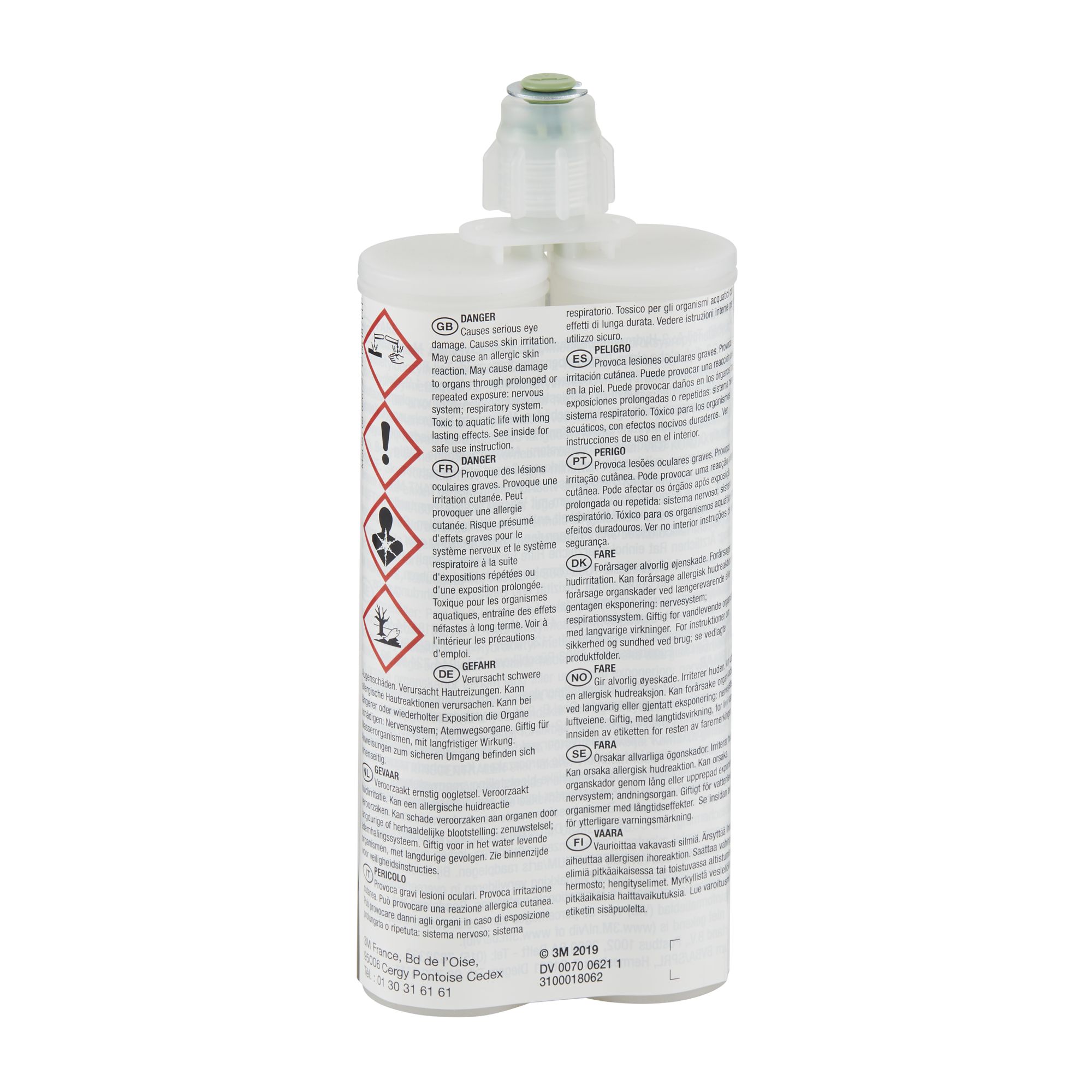 3M™ Scotch-Weld™ Adhesivo acrílico de bajo olor DP810, Transparente, 400 ml