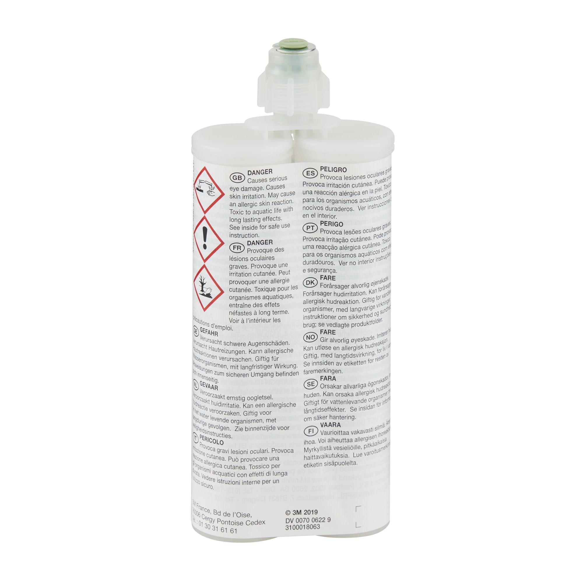 3M™ Scotch-Weld™ Adhesivo epoxi DP190, Gris, 400 ml