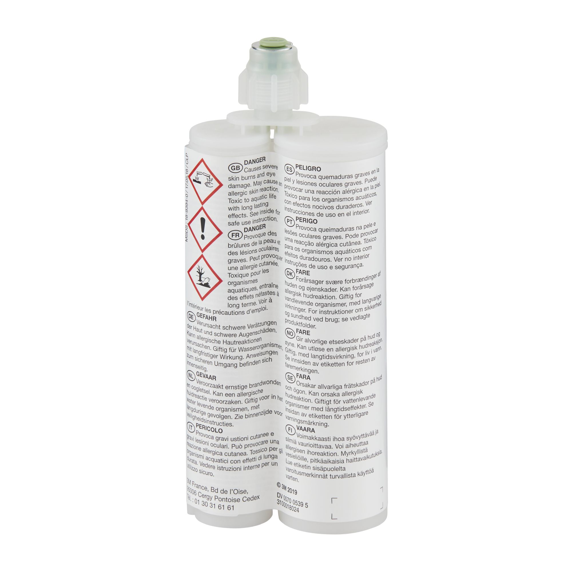 3M™ Scotch-Weld™ Adhesivo epoxi DP410, blanco, 400 ml