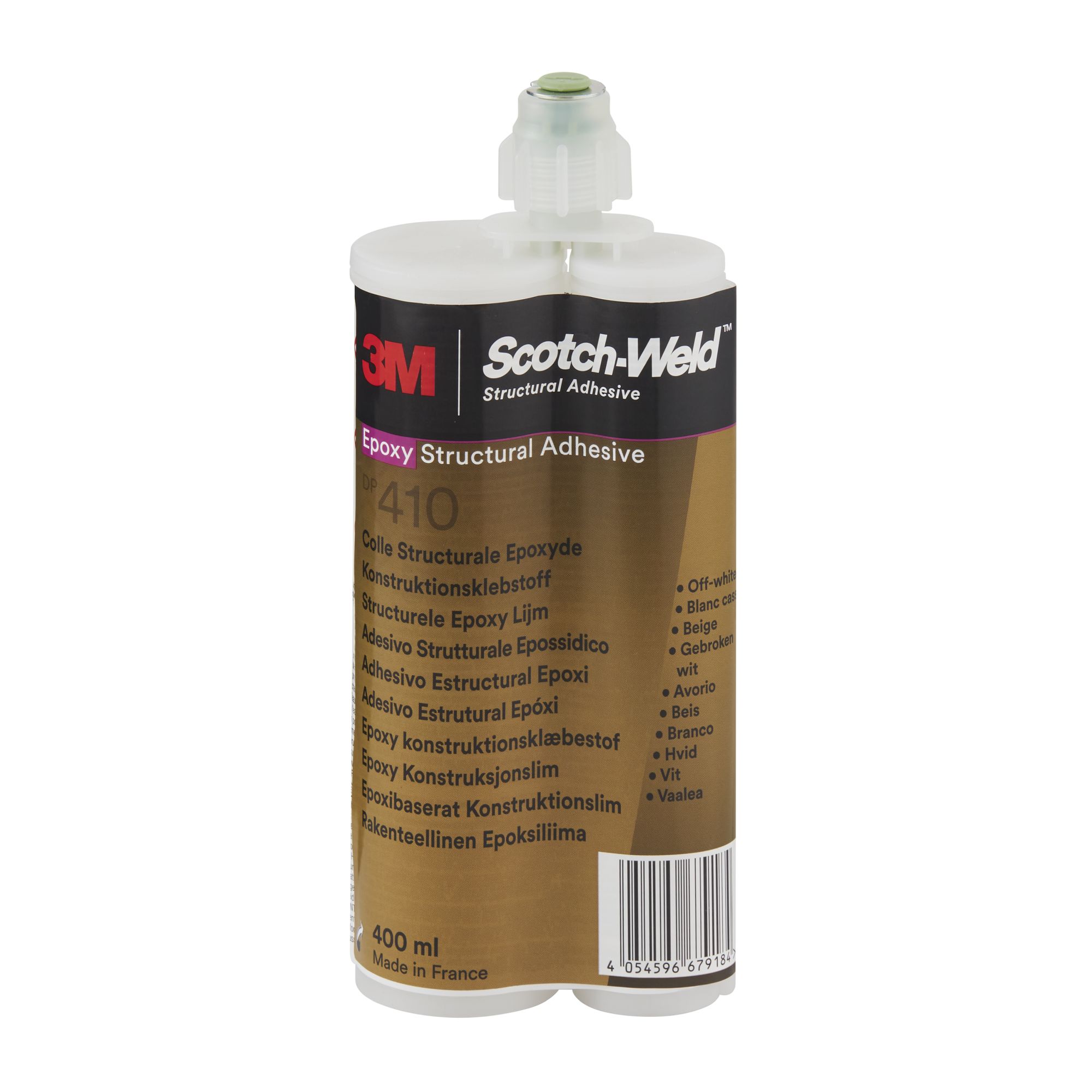 3M™ Scotch-Weld™ Adhesivo epoxi DP410, blanco, 400 ml