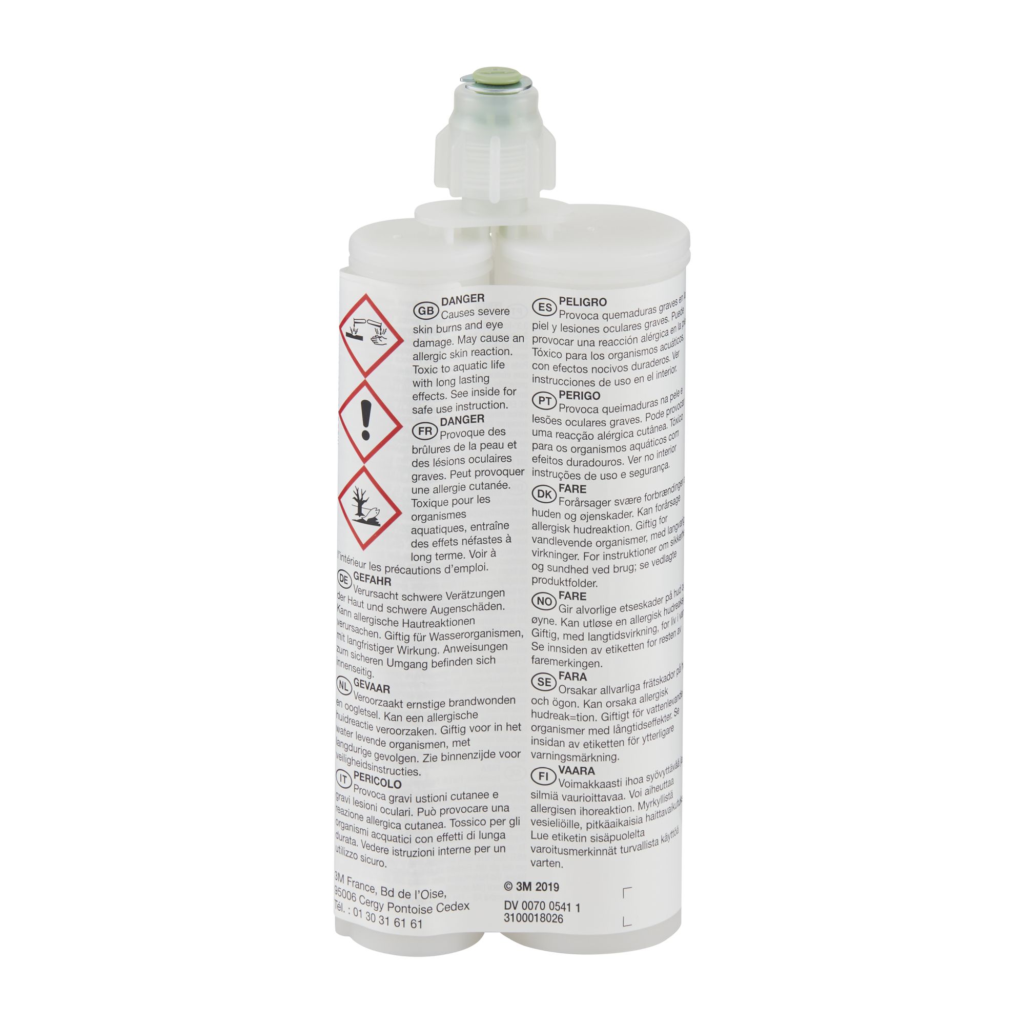 3M™ Scotch-Weld™ Adhesivo epoxi DP490, Negro, 400 ml