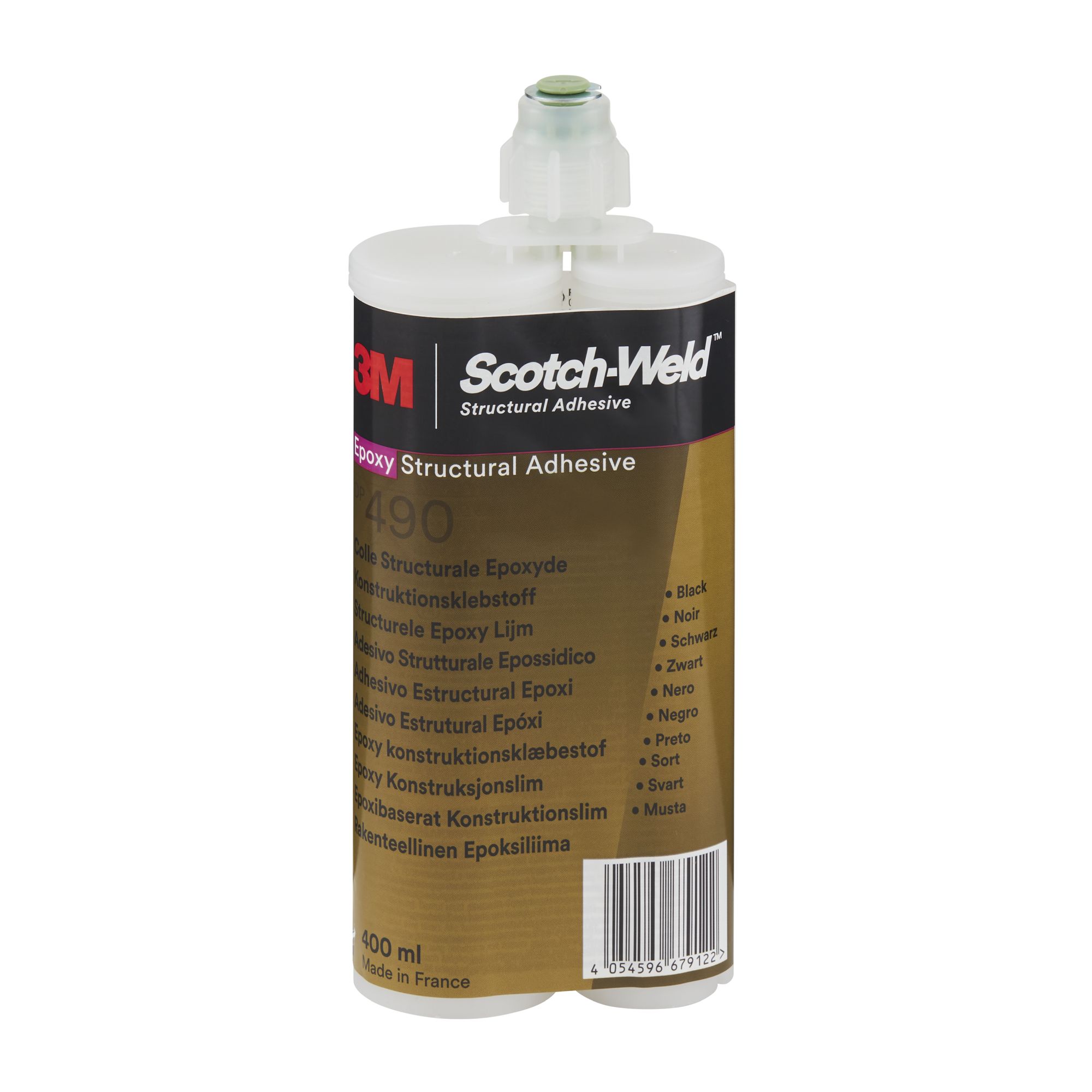 3M™ Scotch-Weld™ Adhesivo epoxi DP490, Negro, 400 ml